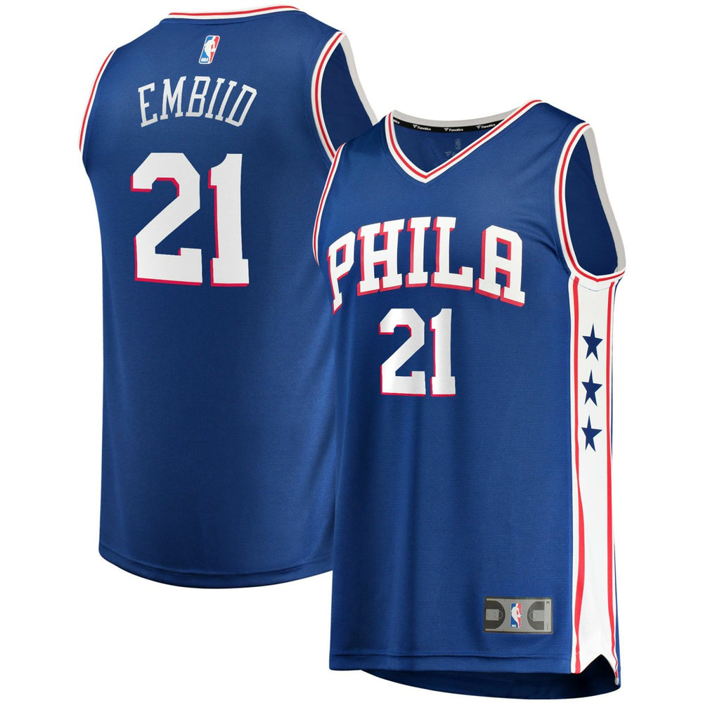 Joel Embiid Philadelphia 76ers Fast Break Replica Player Jersey - Icon Edition - Royal shop