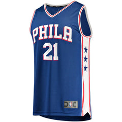 Joel Embiid Philadelphia 76ers Fast Break Replica Player Jersey - Icon Edition - Royal shop