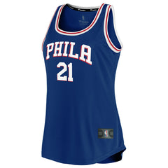 Joel Embiid Philadelphia 76ers Women's Fast Break Team Tank Jersey - Icon Edition - Royal online
