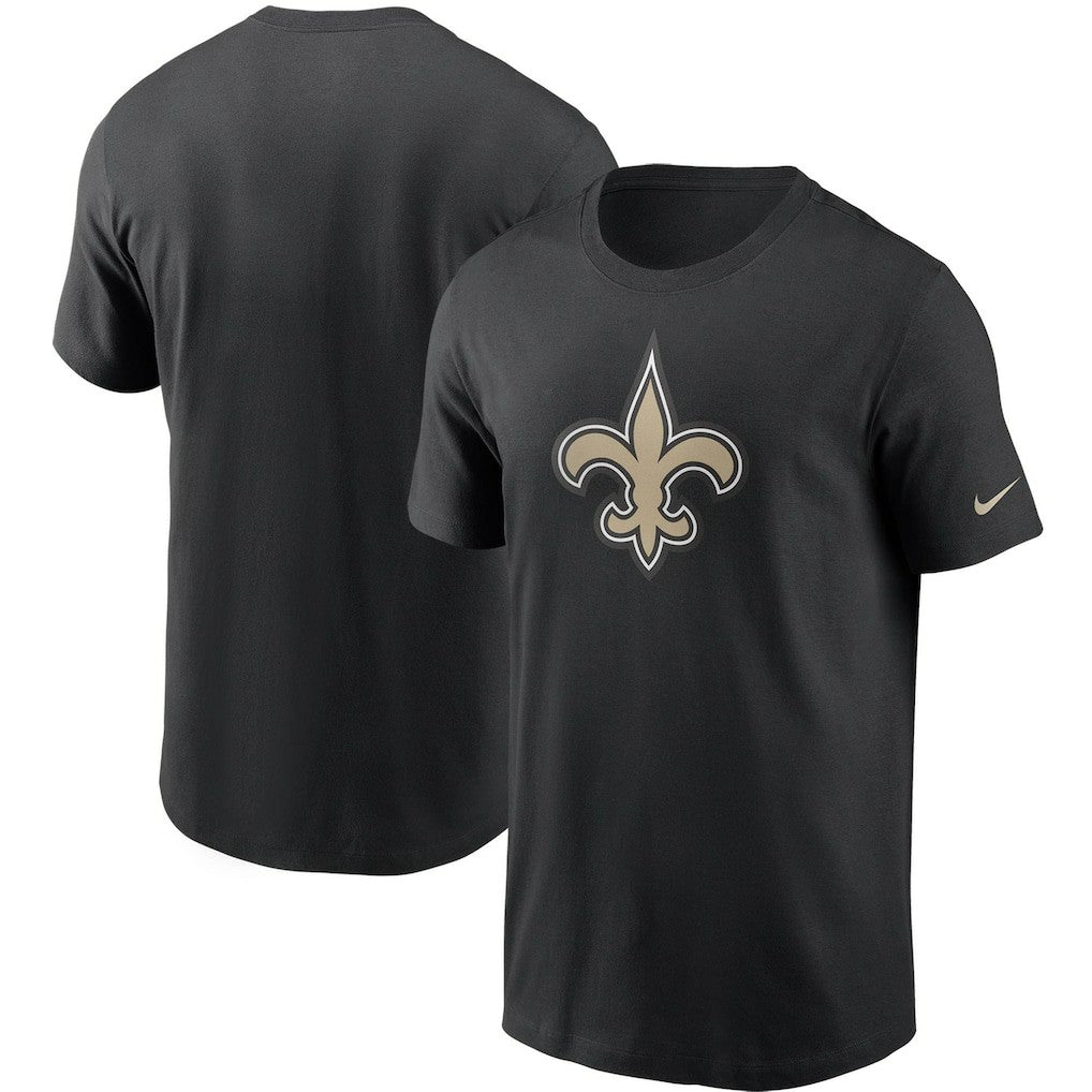 New Orleans Saints Primetime Logo Essential T-Shirt - Black on sale