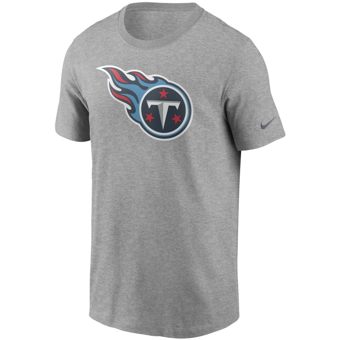 Tennessee Titans Primetime Logo Essential T-Shirt - Heather Gray sale