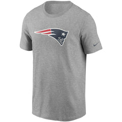 New England Patriots Primetime Logo Essential T-Shirt - Heather Gray on sale