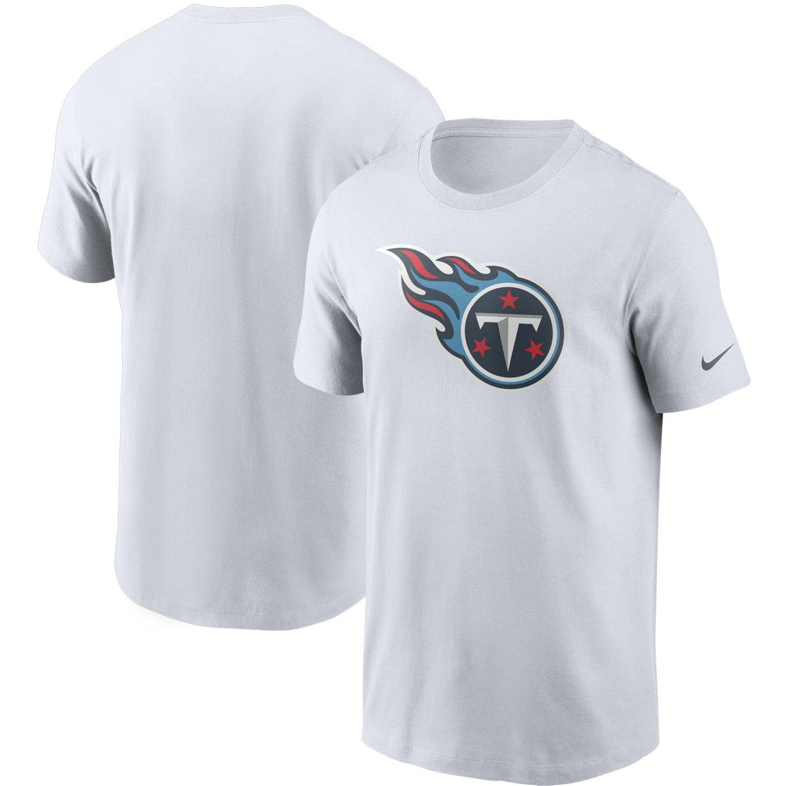 Tennessee Titans Primetime Logo Essential T-Shirt - White outlet