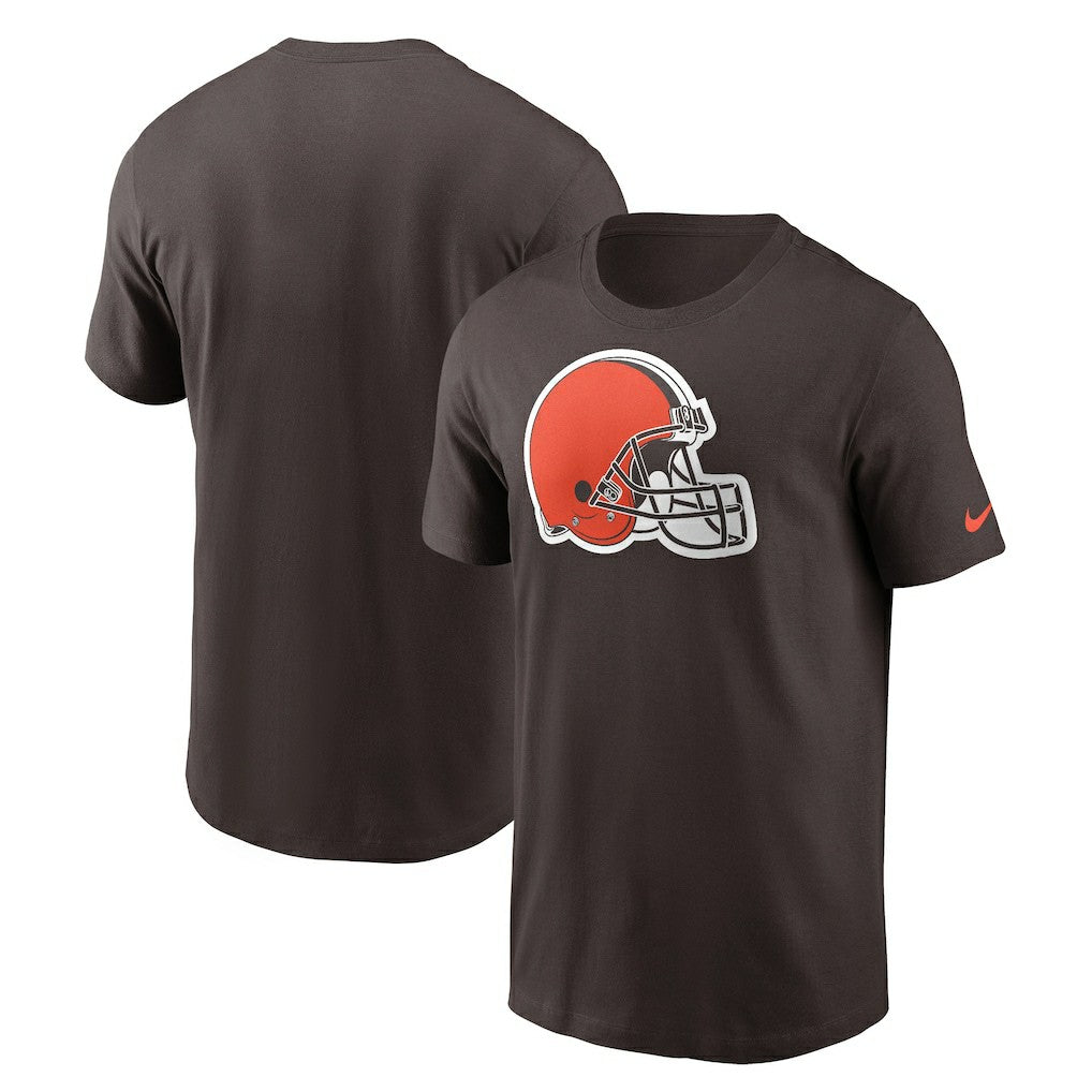 Cleveland Browns Primetime Logo Essential T-Shirt - Brown discount