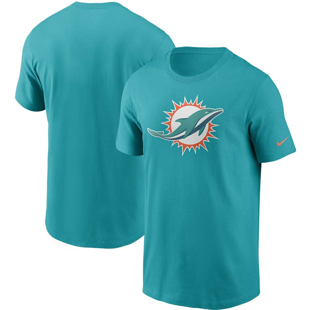 Miami Dolphins Primetime Logo Essential T-Shirt - Aqua outlet