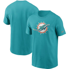 Miami Dolphins Primetime Logo Essential T-Shirt - Aqua outlet