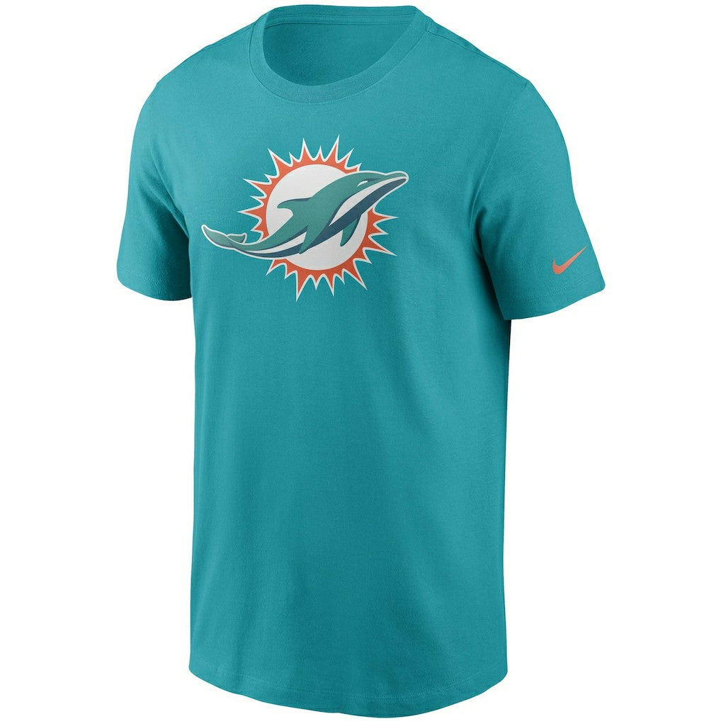 Miami Dolphins Primetime Logo Essential T-Shirt - Aqua outlet