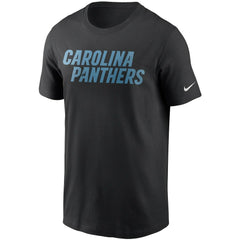 Carolina Panthers Team Wordmark T-Shirt - Black discount