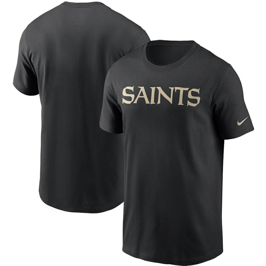 New Orleans Saints Team Wordmark T-Shirt - Black online