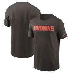 Cleveland Browns Team Wordmark T-Shirt - Brown cheap