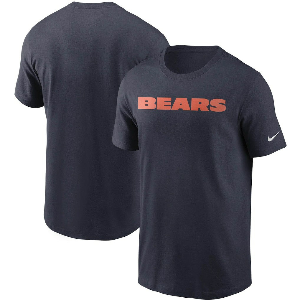 Chicago Bears Team Wordmark T-Shirt - Navy sale