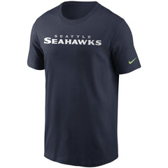 Seattle Seahawks Team Wordmark T-Shirt - College Navy cheap