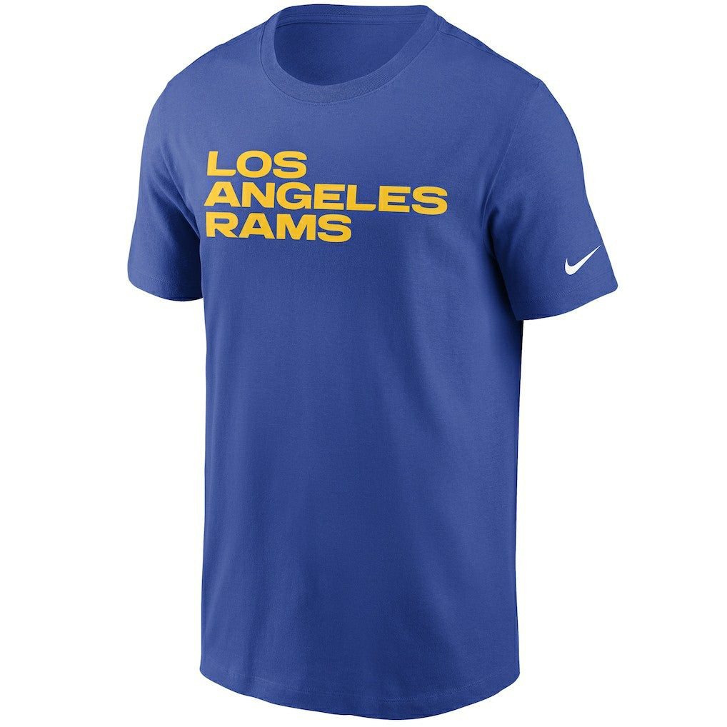 Los Angeles Rams Team Wordmark T-Shirt - Royal discount