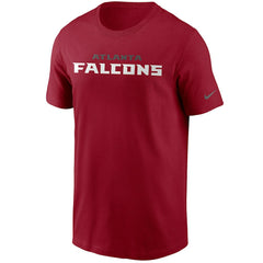 Atlanta Falcons Team Wordmark T-Shirt - Red outlet
