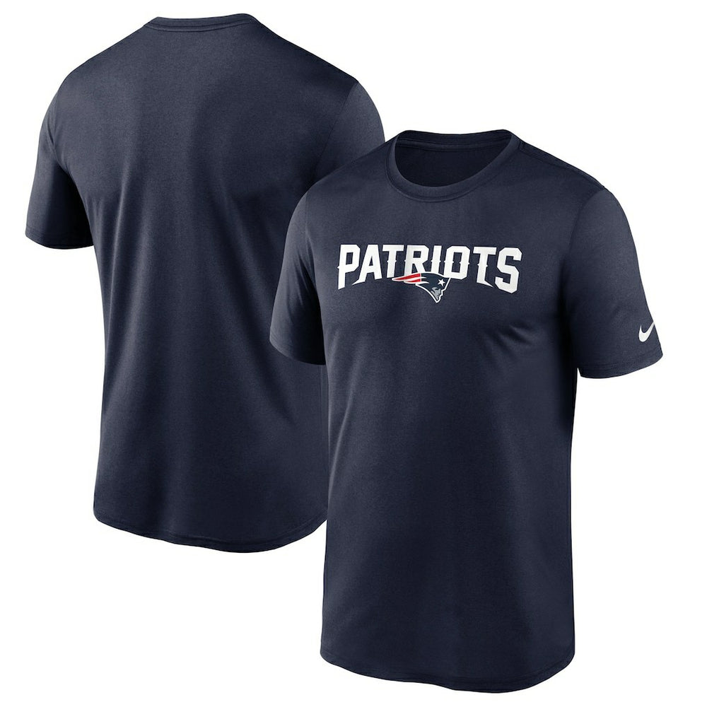 New England Patriots Wordmark Legend Performance T-Shirt - Navy online