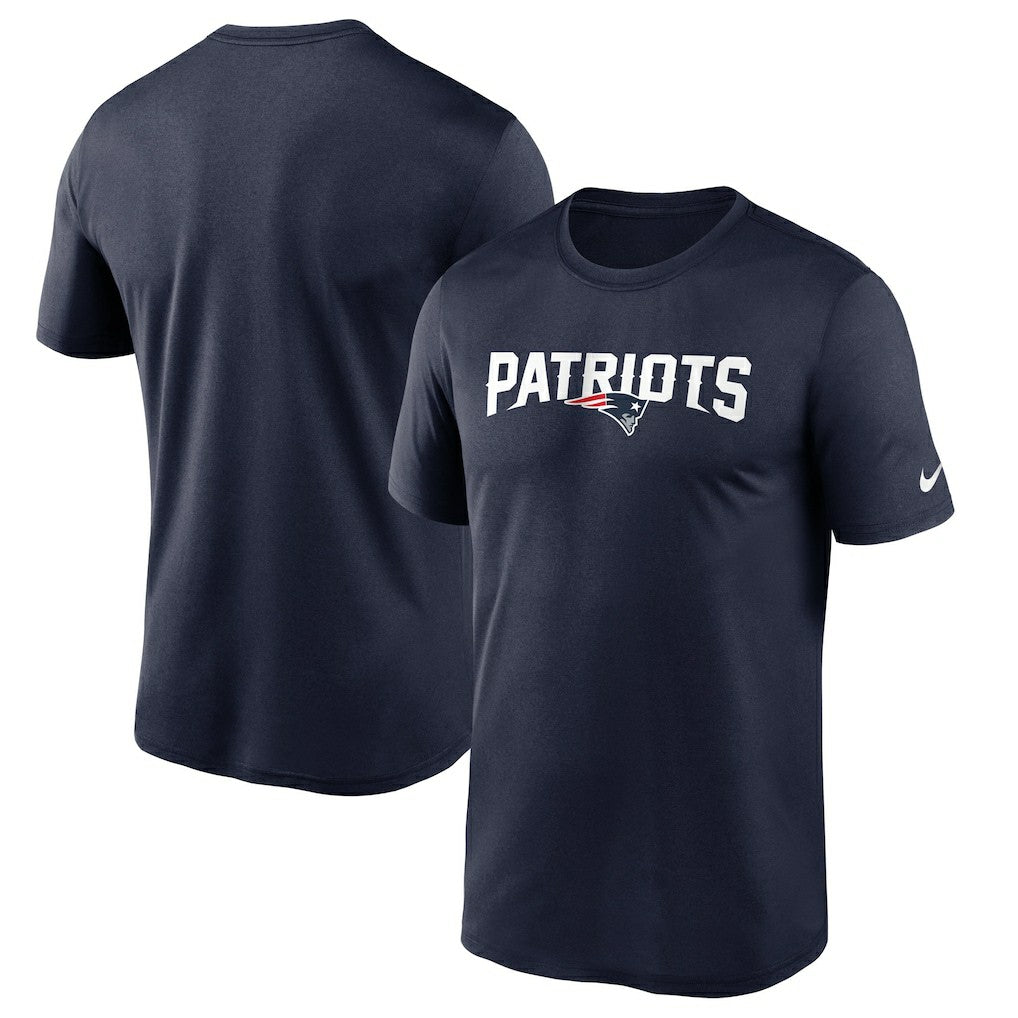 New England Patriots Wordmark Legend Performance T-Shirt - Navy online