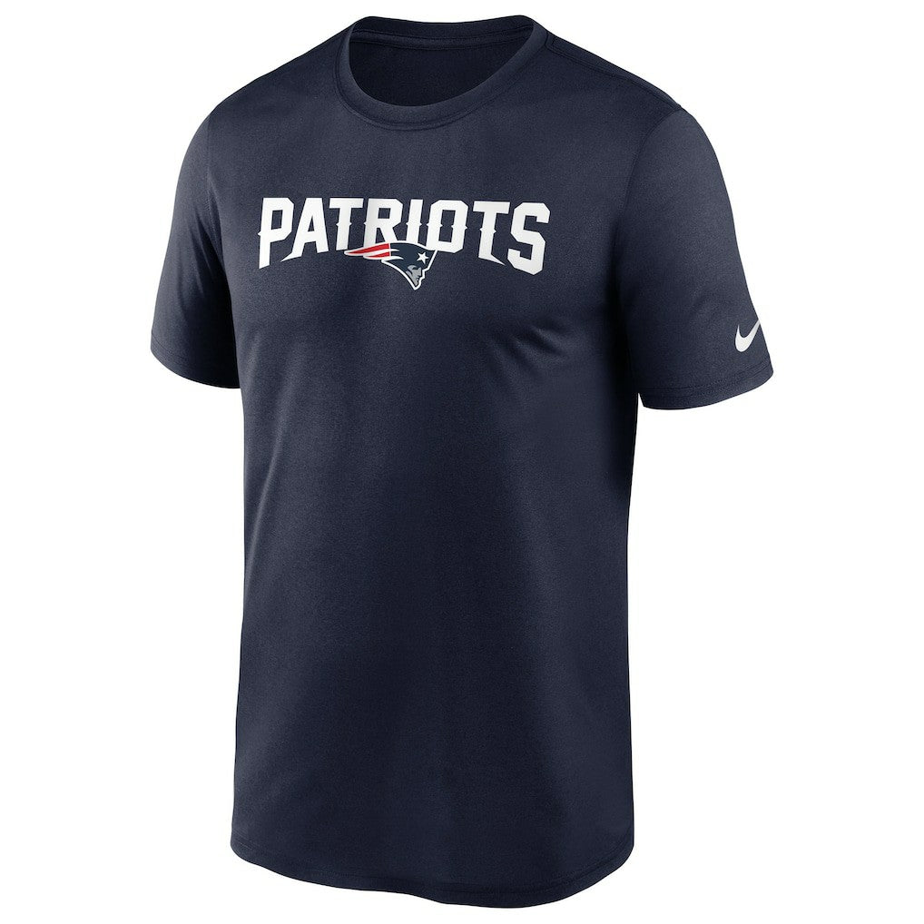 New England Patriots Wordmark Legend Performance T-Shirt - Navy online