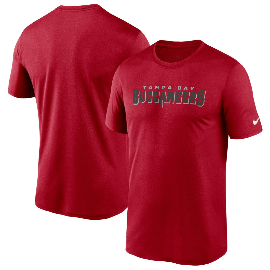 Tampa Bay Buccaneers Wordmark Legend Performance T-Shirt - Red sale