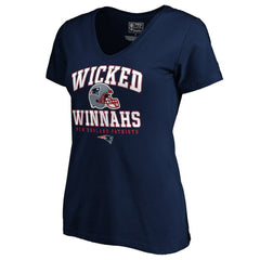 New England Patriots Women's Hometown Refresh V-Neck T-Shirt - Navy online