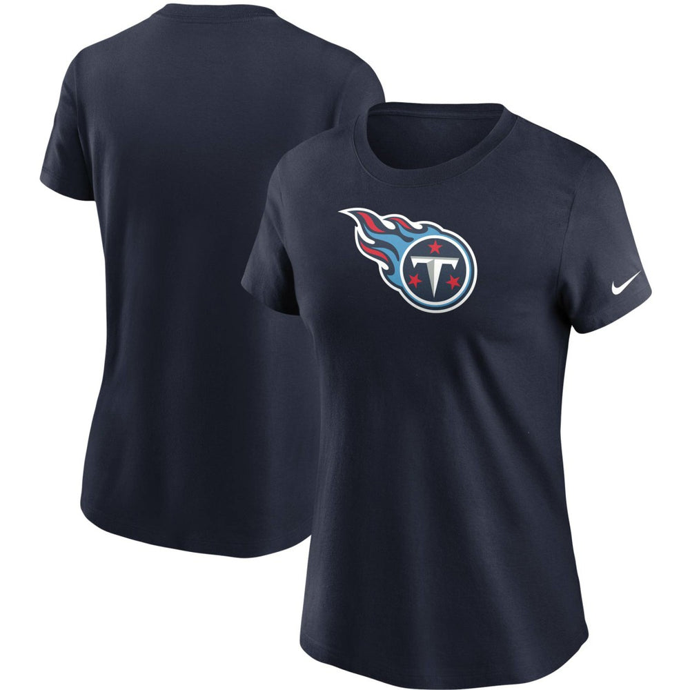 Tennessee Titans Women's Logo Essential T-Shirt - Navy discount