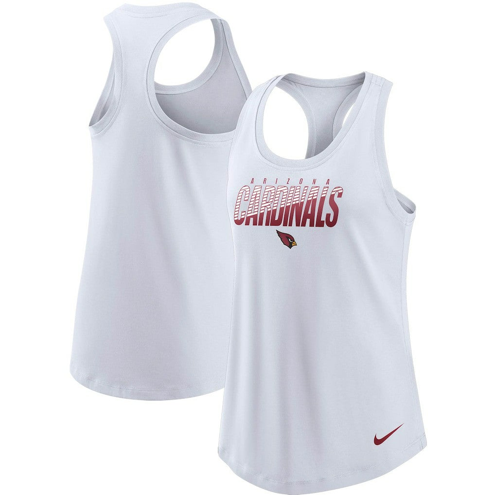 Arizona Cardinals Women's Light Impact Performance Racerback Tank Top - White sale