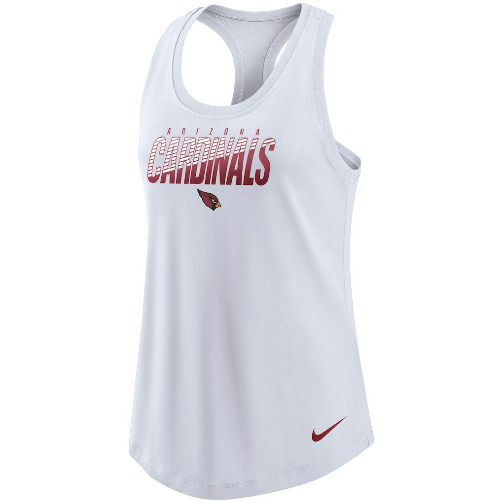 Arizona Cardinals Women's Light Impact Performance Racerback Tank Top - White sale