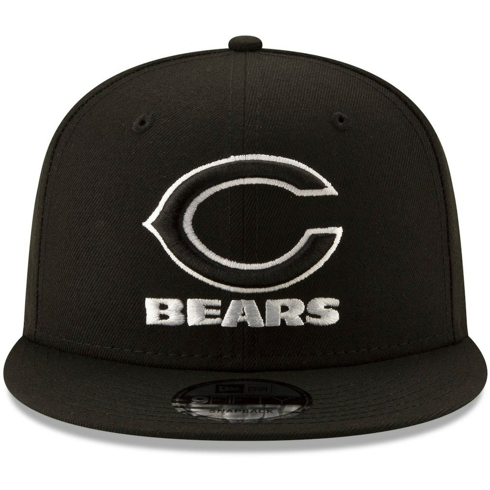 Chicago Bears New Era B-Dub 9FIFTY Adjustable Snapback Hat - Black cheap
