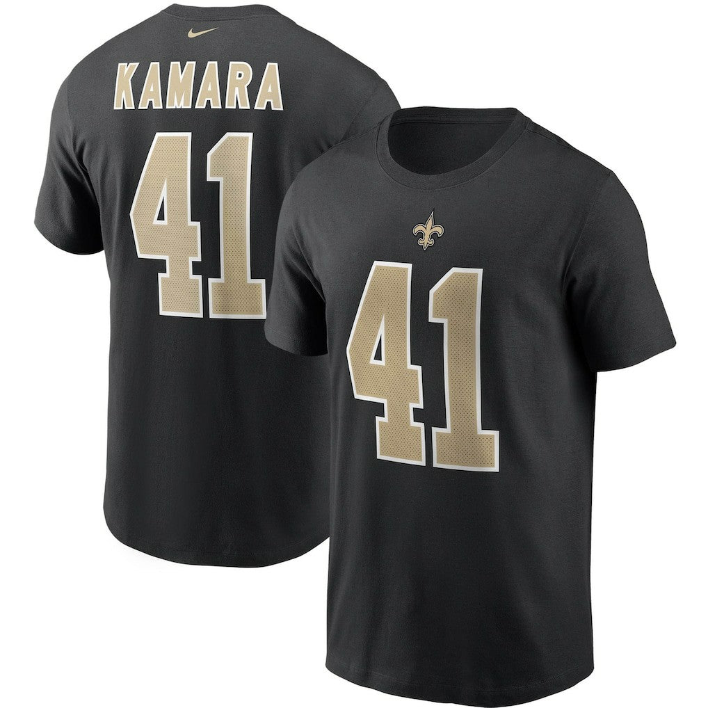 Alvin Kamara New Orleans Saints Name & Number T-Shirt - Black outlet