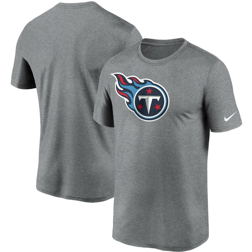 Tennessee Titans Logo Essential Legend Performance T-Shirt - Heathered Charcoal outlet