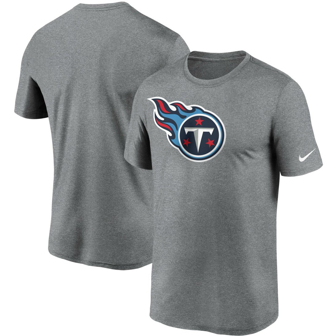 Tennessee Titans Logo Essential Legend Performance T-Shirt - Heathered Charcoal outlet