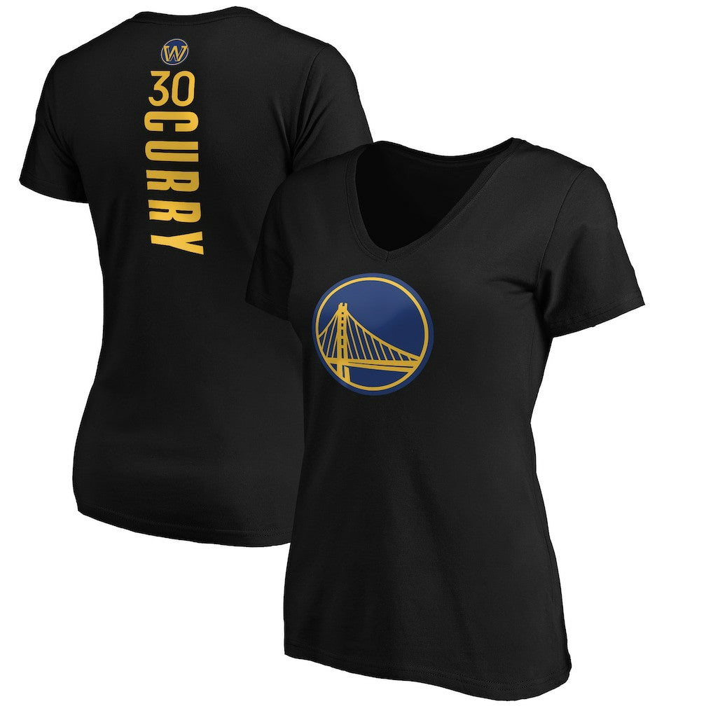 Stephen Curry Golden State Warriors Women's Playmaker Name & Number V-Neck T-Shirt sale - Black cheap