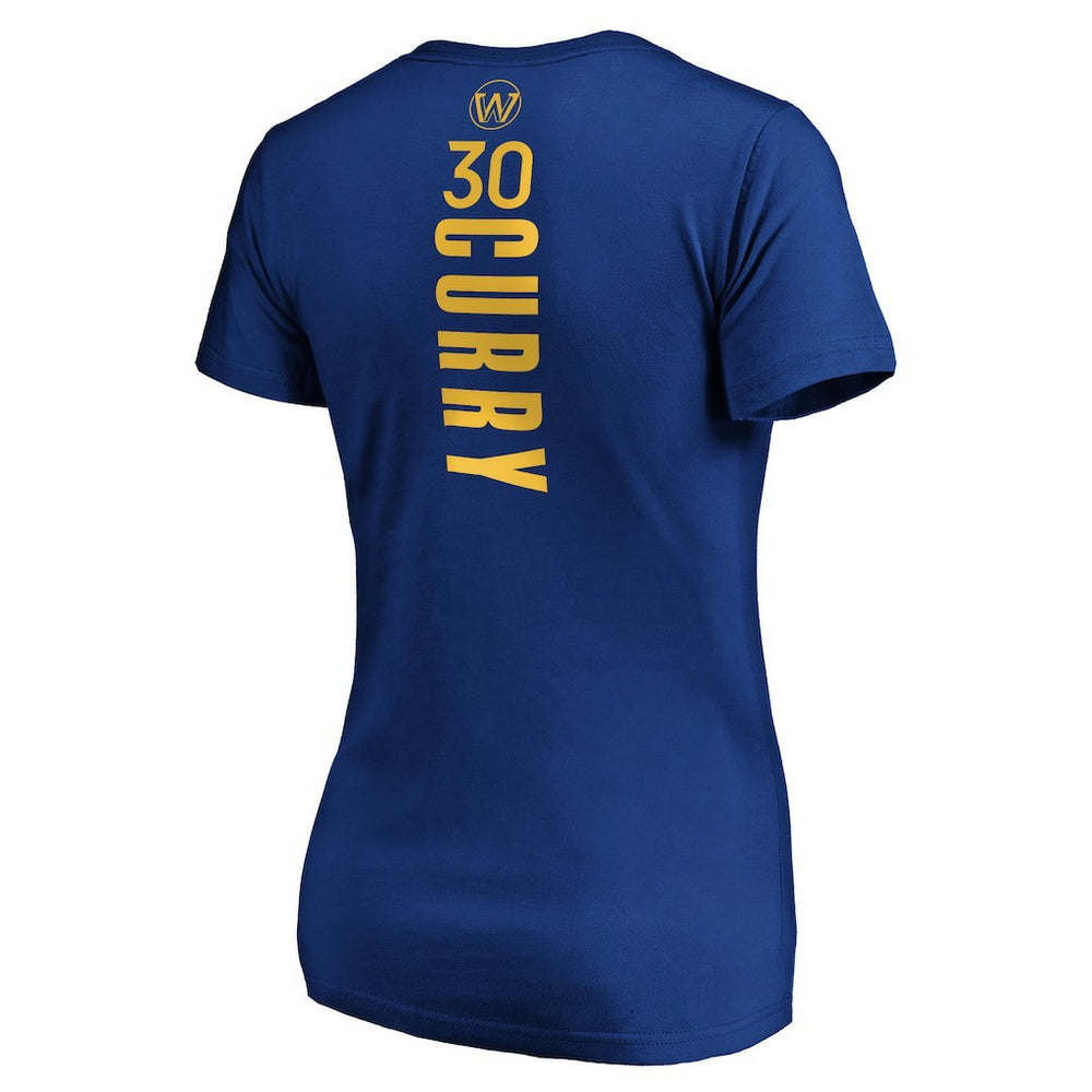 Stephen Curry Golden State Warriors Women's Playmaker Name & Number V-Neck T-Shirt sale - Royal sale