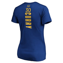 Stephen Curry Golden State Warriors Women's Playmaker Name & Number V-Neck T-Shirt sale - Royal sale