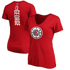Paul George LA Clippers Women's Playmaker Name & Number V-Neck T-Shirt - Red online