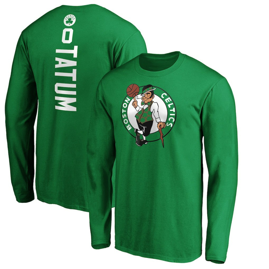 Jayson Tatum Boston Celtics Playmaker Name & Number Long Sleeve T-Shirt - Kelly Green outlet