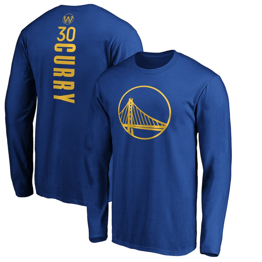 Stephen Curry Golden State Warriors Playmaker Name & Number Long Sleeve T-Shirt sale - Royal online