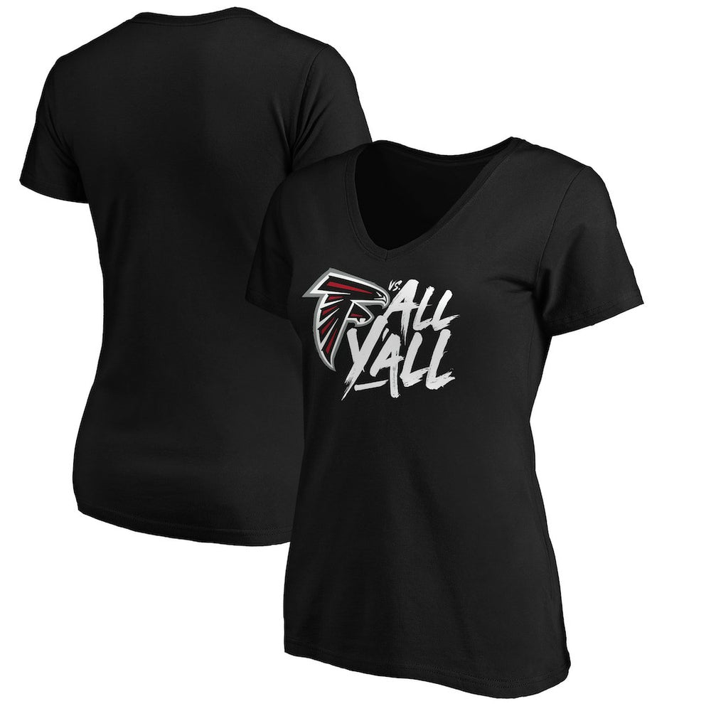 Atlanta Falcons Women's Falcons vs. All Y'all V-Neck T-Shirt - Black sale