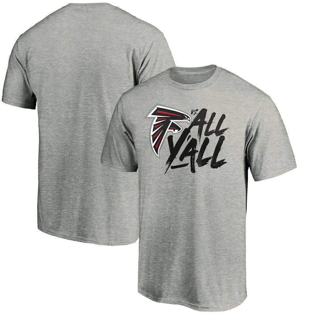 Atlanta Falcons Falcons vs. All Y'all T-Shirt - Heather Gray online