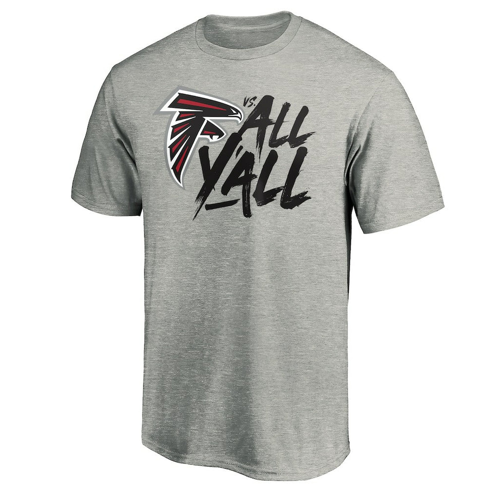 Atlanta Falcons Falcons vs. All Y'all T-Shirt - Heather Gray online