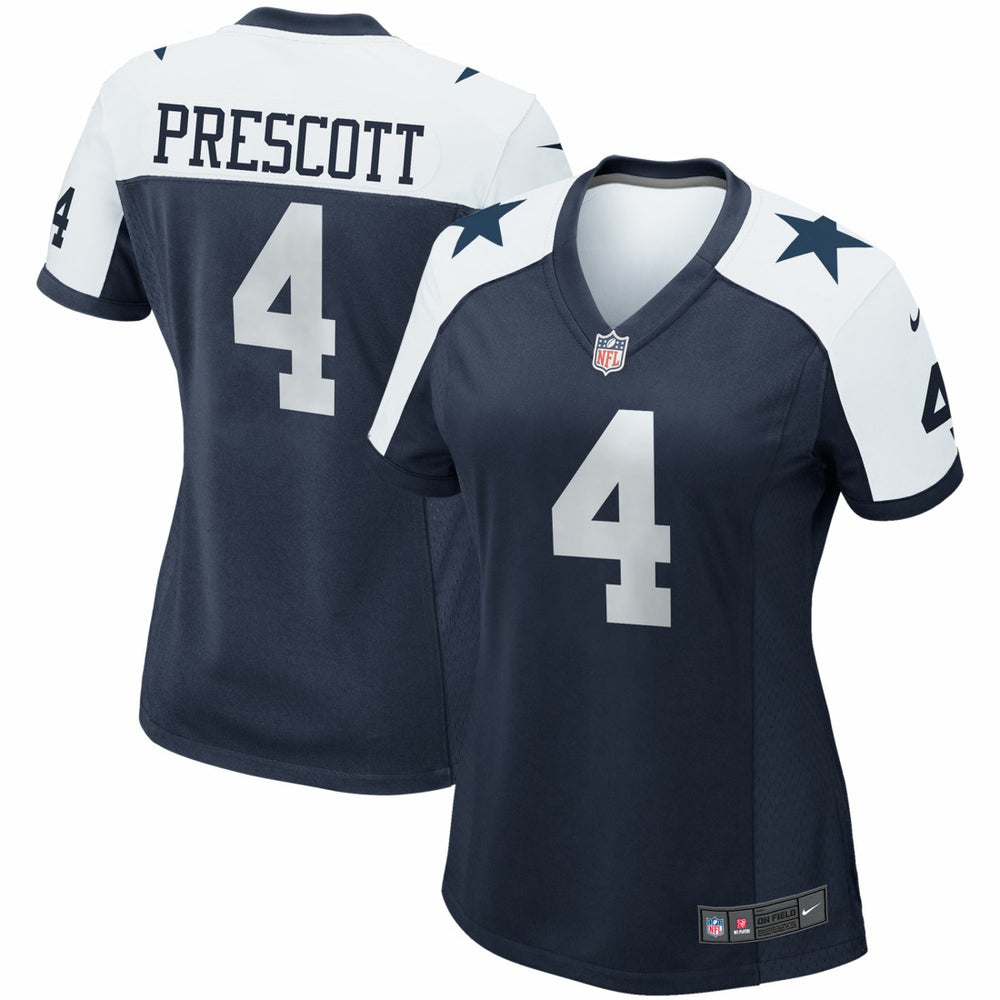 Dak Prescott Dallas Cowboys Women's Alternate Game Team Jersey - Navy cheap