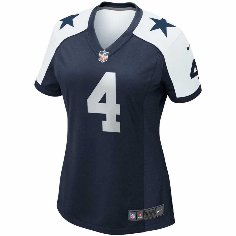 Dak Prescott Dallas Cowboys Women's Alternate Game Team Jersey - Navy cheap