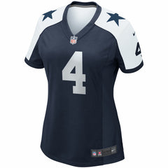 Dak Prescott Dallas Cowboys Women's Alternate Game Team Jersey - Navy cheap