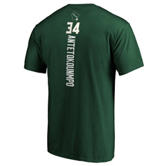 Giannis Antetokounmpo Milwaukee Bucks Playmaker Name & Number T-Shirt - Hunter Green for sale
