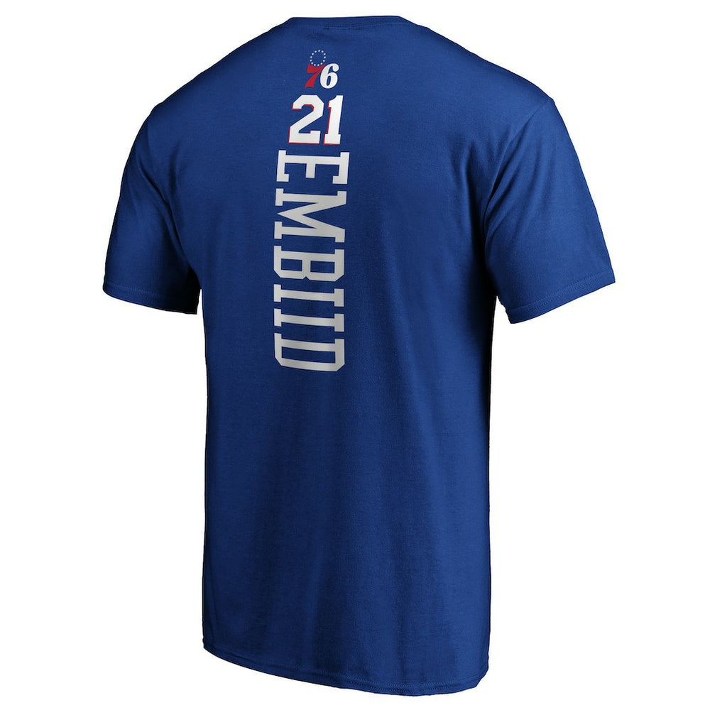 Joel Embiid Philadelphia 76ers Playmaker Name & Number T-Shirt - Royal shop