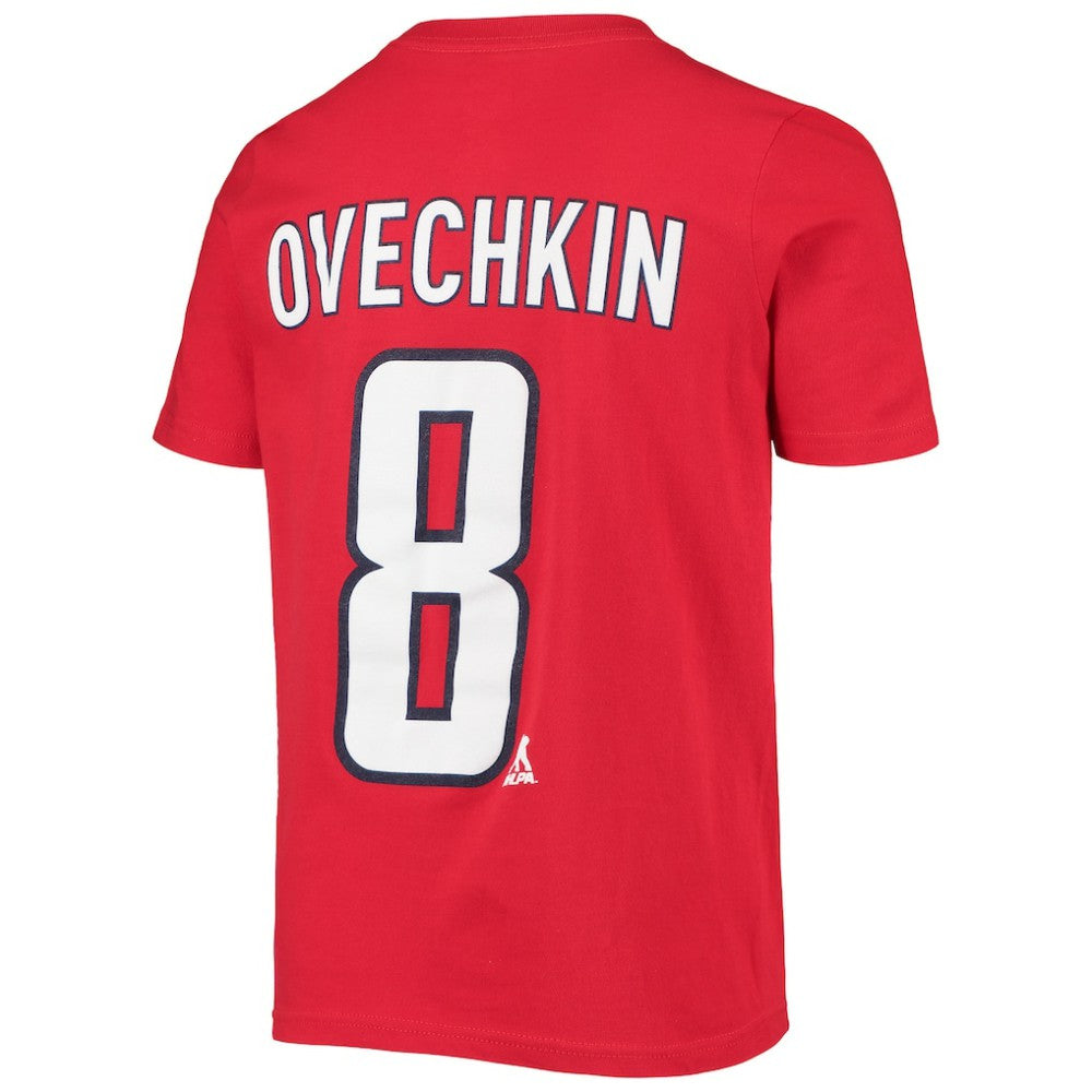 Alexander Ovechkin Washington Capitals Youth Player Name & Number T-Shirt - Red T-shirts