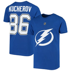 Nikita Kucherov Tampa Bay Lightning Youth Player Name & Number T-Shirt - Royal T-shirts