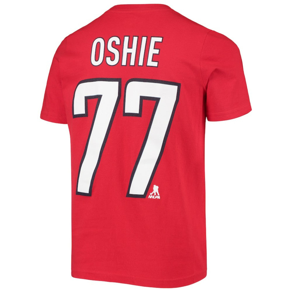 TJ Oshie Washington Capitals Youth Player Name & Number T-Shirt - Red T-shirts