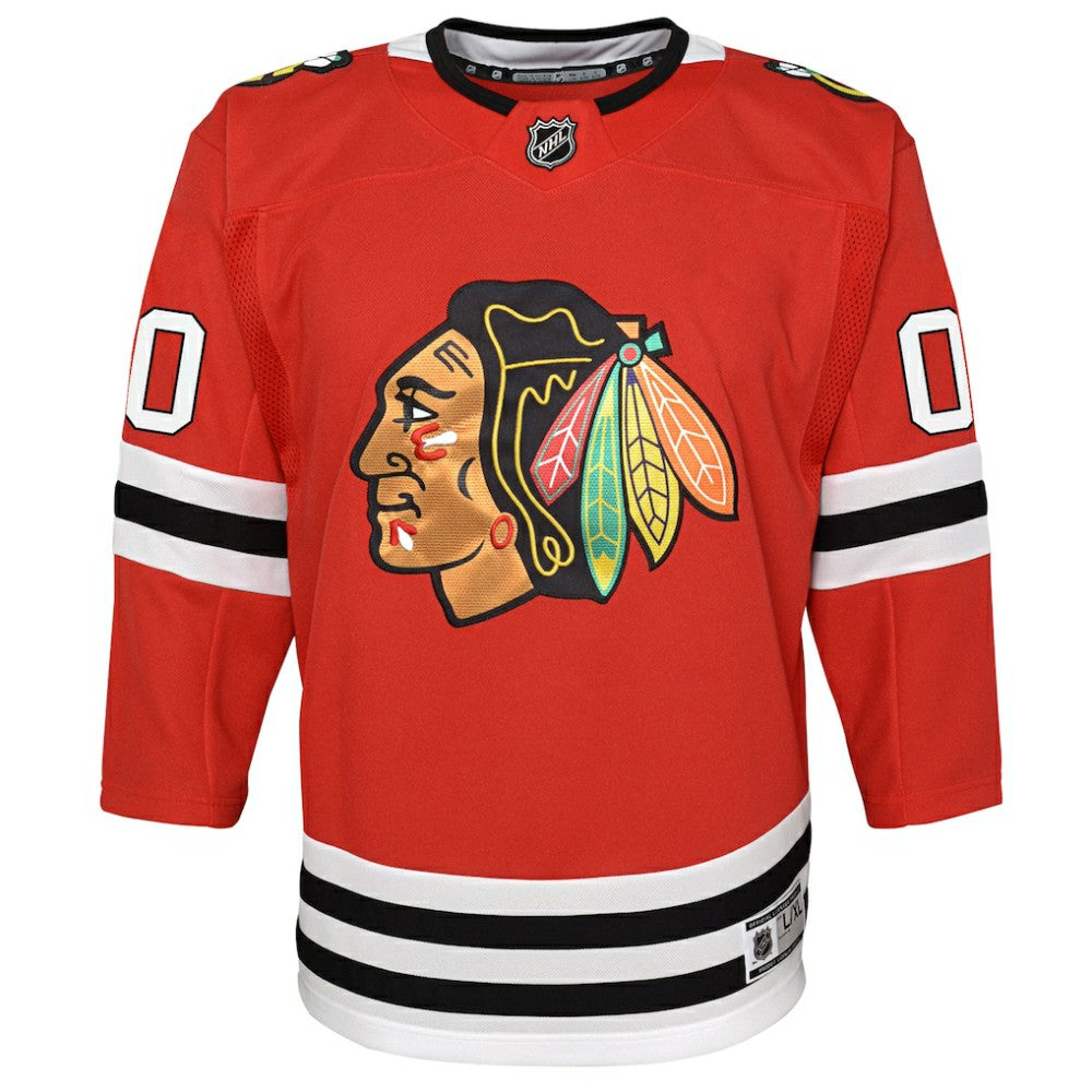 Chicago Blackhawks Youth Premier Custom Jersey - Red Jerseys