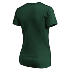 Milwaukee Bucks Women's Primary Logo Team V-Neck T-Shirt - Hunter Green online