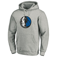 Dallas Mavericks Team Primary Logo Fitted Pullover Hoodie sale - Heather Gray cheap